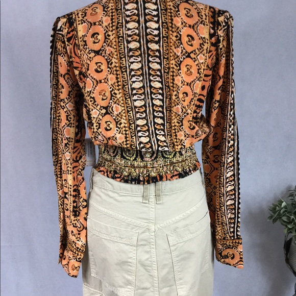 Free People Wild and Free Cropped Blouse - Picture 2 of 8